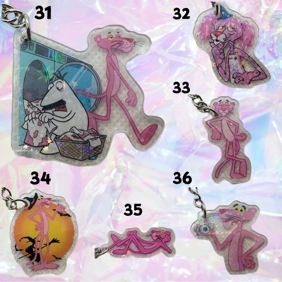 Cute Pink Cat KBK Keychains - Picture 7 of 9